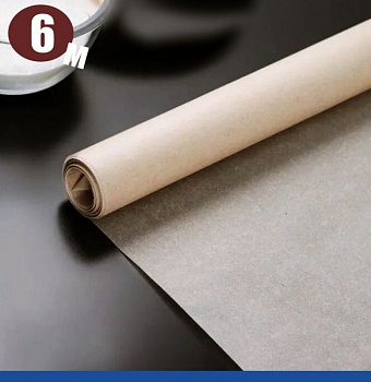 Бумага (пергамент) для выпечки и упаковки, ширина 38 см, рулон 6 м Бумага (пергамент) для выпечки и упаковки, ширина 38 см, рулон 6 м