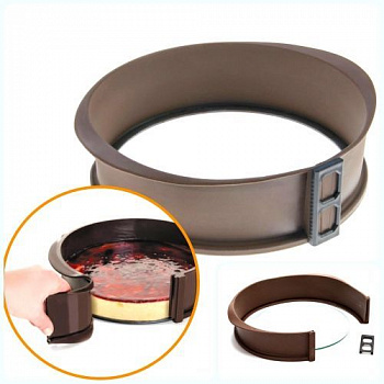 Силиконовая разъемная форма для Тортов 24*7 см | Кольцо Силиконовая разъемная форма для Тортов 24*7 см | Кольцо