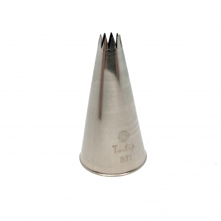 Кондитерская насадка 861 Tulip открытая звезда, Французская трубочка д.5.5 мм, 9 лучей Кондитерская насадка 861 Tulip открытая звезда, Французская трубочка д.5.5 мм, 9 лучей