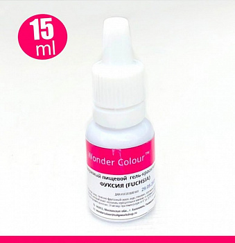 Гелевый пищевой краситель 15-50 мл. Розовая палитра: ФУКСИЯ Tulip Wonder Colour Гелевый пищевой краситель 15-50 мл. Розовая палитра: ФУКСИЯ Tulip Wonder Colour