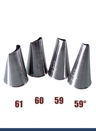 Кондитерская насадка 60 Tulip, Корея, прорезь 9 мм лепесток изогнутый правый Кондитерская насадка 60 Tulip, Корея, прорезь 9 мм лепесток изогнутый правый