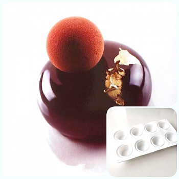 Силиконовая форма 3D для муссовых десертов | Стоу 8 ячеек Силиконовая форма 3D для муссовых десертов | Стоу 8 ячеек